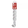 Emos P0521R HOSSZABBÍTÓ 1,5 M / 5 ALJZAT / FEHÉR / PVC / 1,5 MM2