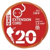 Emos P01220R HOSSZABBÍTÓ 20 M / 1 ALJZAT / PVC / 250 V / 1,5 MM2