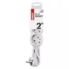 Emos P0322 HOSSZABBÍTÓ 2 M / 3 ALJZAT / FEHÉR / PVC / 1 MM2
