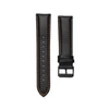 Mybandz 22SKU1557 KARBONSZÁLAS BŐRÓRASZÍJ / FEKETE - NARANCS VARRÁS / 22MM