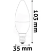 Avide ABC14CW-6.5W LED CANDLE IZZÓ 6.5W E14 CW 6400K