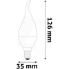 Avide ABC14WW-6.5W-FL LED CANDLE IZZÓ FLAME 6.5W E14 WW 3000K