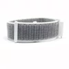 Mybandz 20SKU1605 TÉPŐZÁRAS RUGALMAS SZÖVET ÓRASZÍJ / FEHÉR-SZÜRKE / 20MM