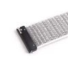 Mybandz 20SKU1605 TÉPŐZÁRAS RUGALMAS SZÖVET ÓRASZÍJ / FEHÉR-SZÜRKE / 20MM