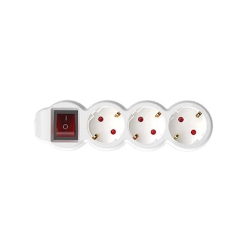 Home by somogyi NV 3K-5/WH/1,5 3-AS ELOSZTÓ KAPCSOLÓVAL, 5 MÉTER 3X1,5MM2 FEHÉR