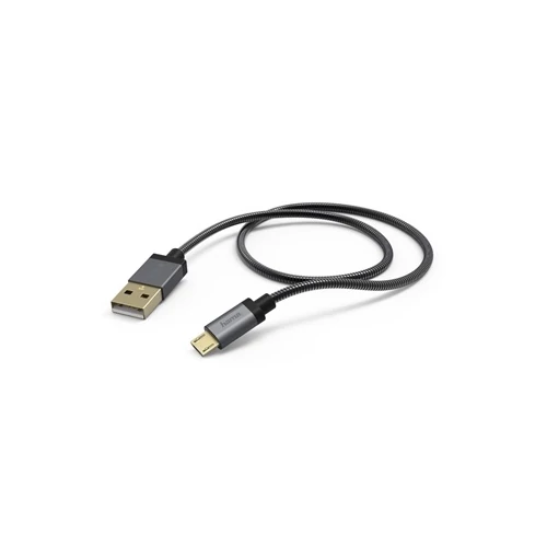 Hama 173625 ADATKÁBEL MICRO USB "ELITE - METAL" 1,5M