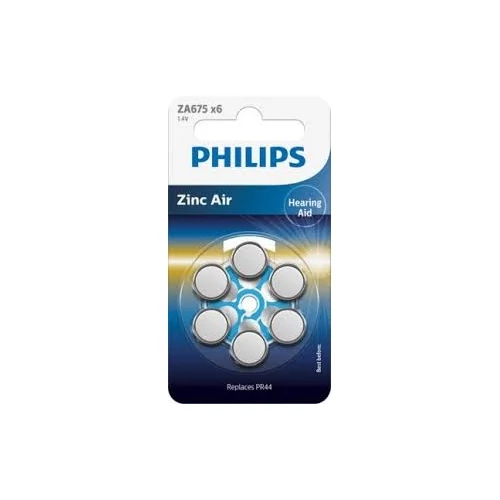 Philips ZA675B6A/00 AKKUMULÁTOR HALLÓKÉSZHEZ CINK-LEVEGŐ 1.4V 6-BLISZTER