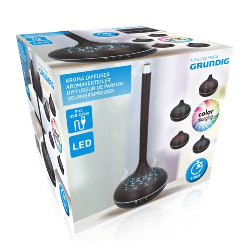 Grundig 871125214110 AROMATERÁPIÁS HANGULATLÁMPA SZÍNVÁLTÓS  IDŐZÍTŐVEL
