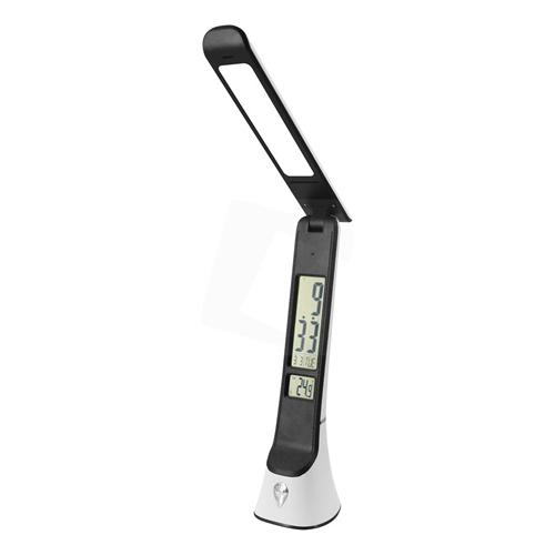 Avide ABLDLC-6W-WB-HG ASZTALI LÁMPA LED BŐRHATÁSÚ FEHÉR-FEKETE 5W