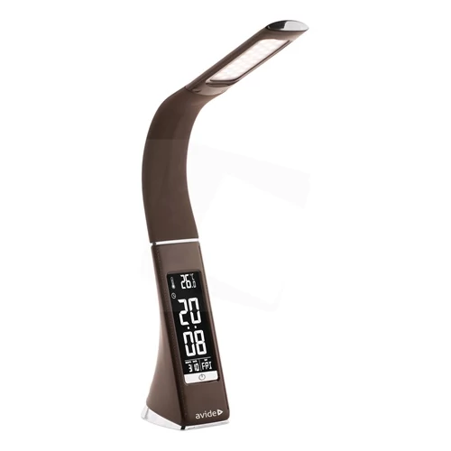 Avide ABLDL-BLC-6W-BR ASZTALI LÁMPA LED ÜZLETI BŐRHATÁSÚ NAPTÁR BARNA 6W