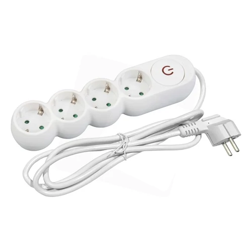 Entac ESERS1.5G4-5-SW DESIGN ELOSZTÓ 4 FOGLALAT KAPCSOLÓVAL 5M 3G1,5