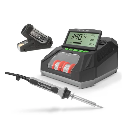 Fahrenheit 28006 DIGITÁLIS FORRASZTÓPÁKA ÁLLOMÁS - LCD KIJELZŐVEL, PÁKAHEGGYEL, ÓNNAL ÉS SZIVACCSAL - 230 V
