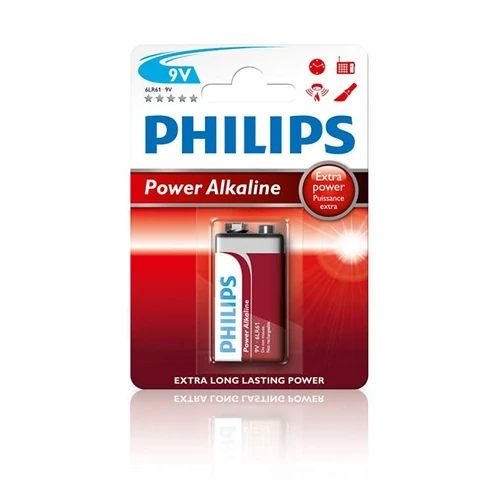 Philips 6LR61P1B/10 ELEM POWER ALKALI 9V 1-BLISZTER