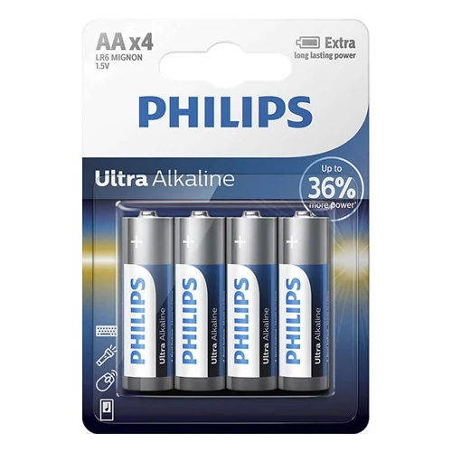 Philips LR6E4B/10 ELEM ULTRA ALKALI AA 4-BLISZTER