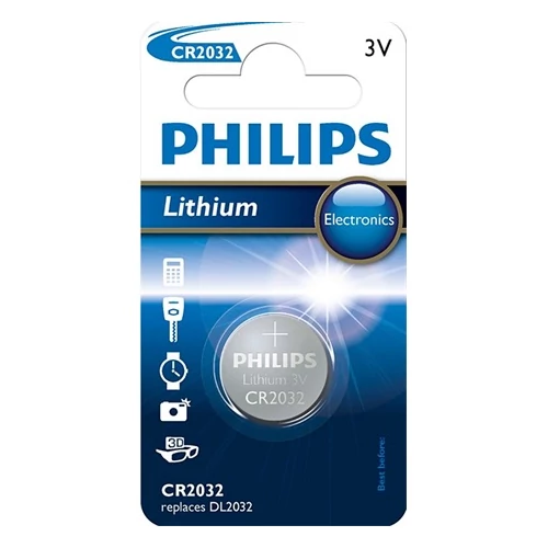 Philips CR2032/01B GOMBELEM LÍTIUM 3.0V 1-BLISZTER (20.0 X 3.2)