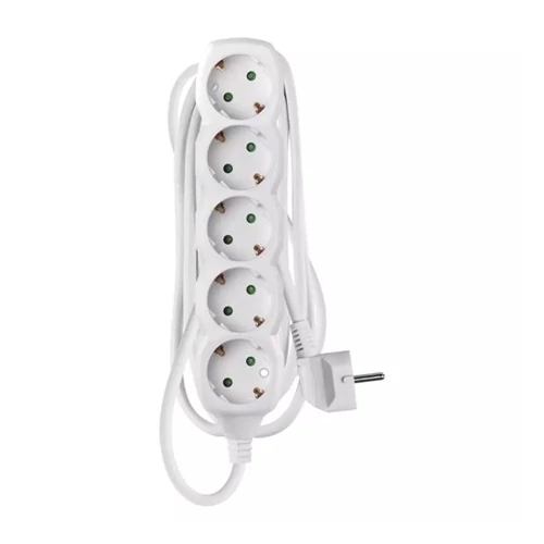 Emos P0523R HOSSZABBÍTÓ 3 M / 5 ALJZAT / FEHÉR / PVC / 1,5 MM2