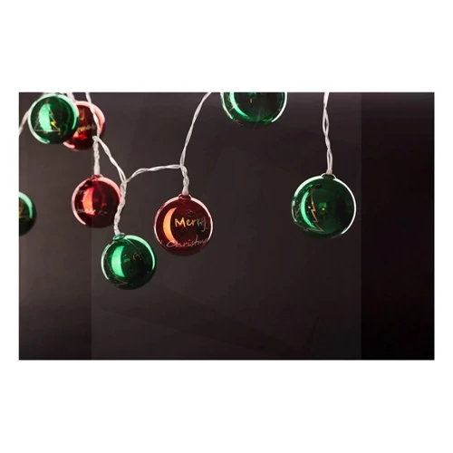 Entac ECL-CCBD-10WW KARÁCSONYI FÜZÉR SZÍNES GÖMB 10 LED