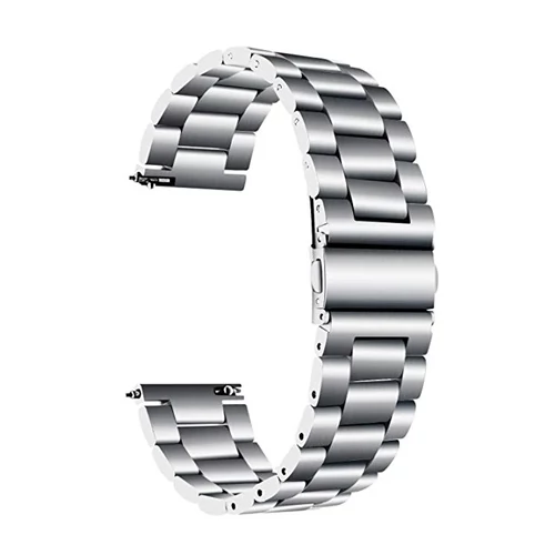 Mybandz 22SKU376 KLASSZIKUS FÉM ÓRASZÍJ /EZÜST/ / 22MM