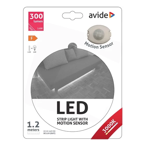 Avide ABLSBLBED-SEN-3W-S LED SZALAG ÁGY SZENZOR 3.6W 3000K SINGLE