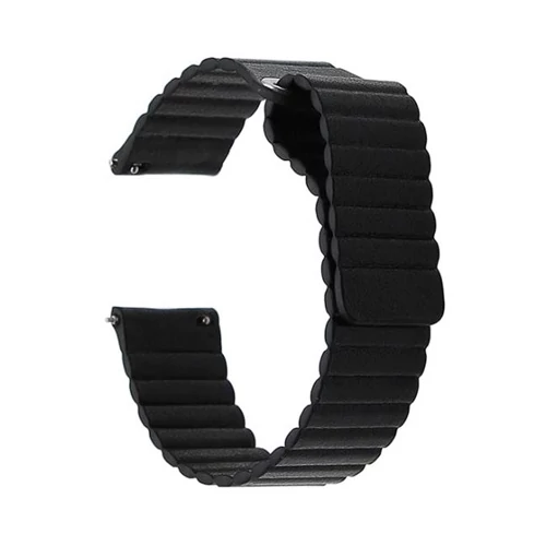 Mybandz 20SKU5001 MÁGNESES LOOP BŐRÓRASZÍJ /FEKETE/ / 20MM