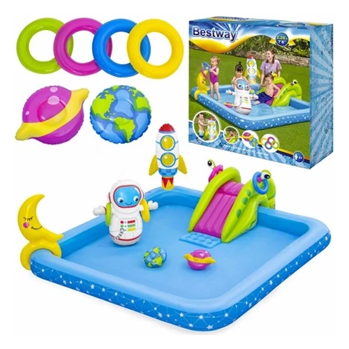 Bestway DA00105 MEDENCE VIZI VIDÁMPARK GALAXIS  228 X 206 X 84 CM