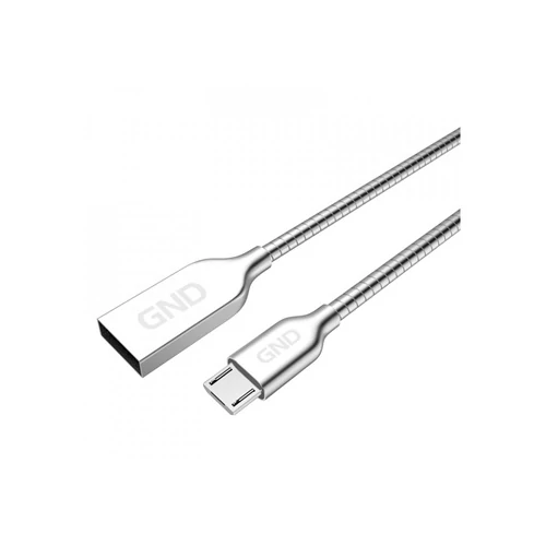 Gnd MICUSB1M3 MICRO USB KÁBEL 1M EZÜST ACÉL