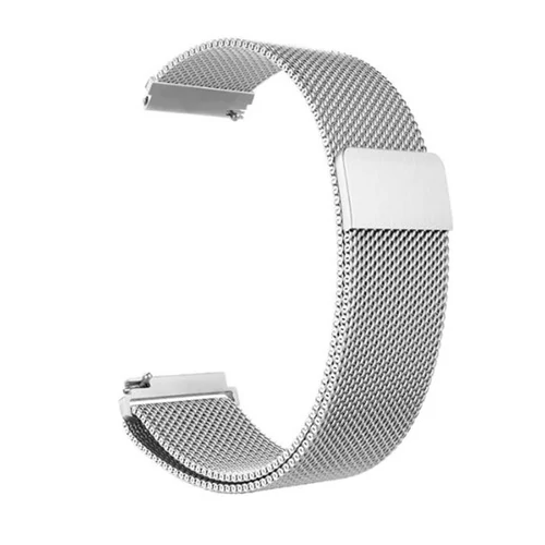 Mybandz 22SKU1627 MILÁNÓI FÉM ÓRASZÍJ / EZÜST / 22MM