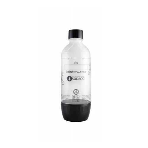 Sodaco 579069 SZÉNSAVASÍTÓ FLAKON PET 1L FEKETE