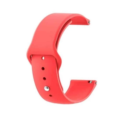 Mybandz 20SKU6118 SZILIKON ÓRASZÍJ GÖMB CSATTAL /PIROS/ / 20MM