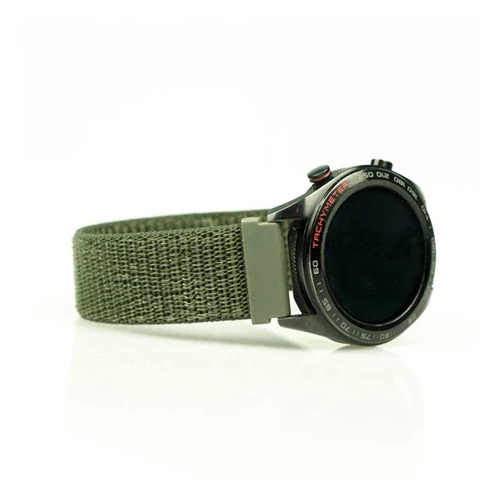 Mybandz 22SKU7635 TÉPŐZÁRAS RUGALMAS SZÖVET ÓRASZÍJ / KHAKI / 22MM